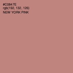 #C0847E - New York Pink Color Image