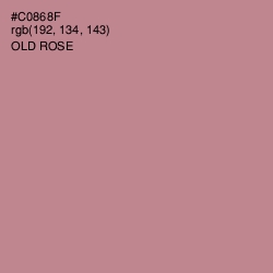 #C0868F - Old Rose Color Image
