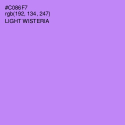 #C086F7 - Light Wisteria Color Image