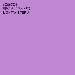 #C087D4 - Light Wisteria Color Image