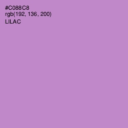 #C088C8 - Lilac Color Image