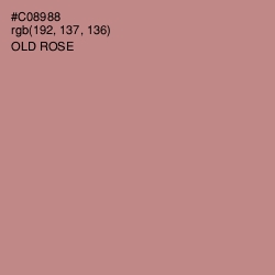 #C08988 - Old Rose Color Image