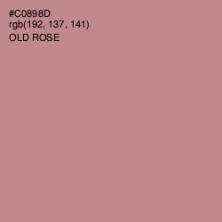 #C0898D - Old Rose Color Image