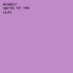 #C089C7 - Lilac Color Image