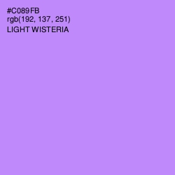 #C089FB - Light Wisteria Color Image