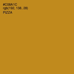 #C08A1C - Pizza Color Image