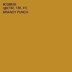 #C08B29 - Brandy Punch Color Image