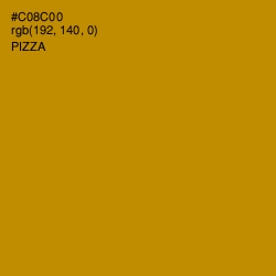 #C08C00 - Pizza Color Image