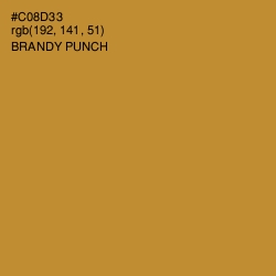 #C08D33 - Brandy Punch Color Image