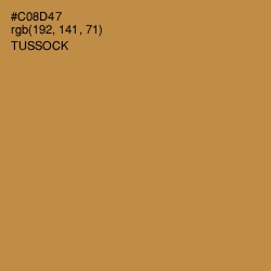 #C08D47 - Tussock Color Image