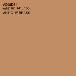 #C08D64 - Antique Brass Color Image