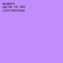 #C08DFE - Light Wisteria Color Image