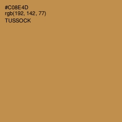 #C08E4D - Tussock Color Image