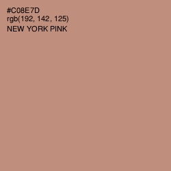 #C08E7D - New York Pink Color Image