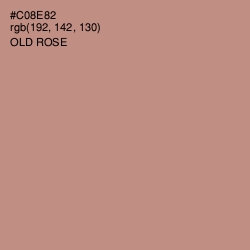 #C08E82 - Old Rose Color Image
