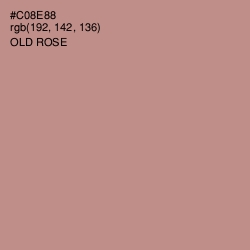 #C08E88 - Old Rose Color Image