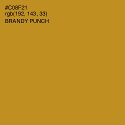 #C08F21 - Brandy Punch Color Image