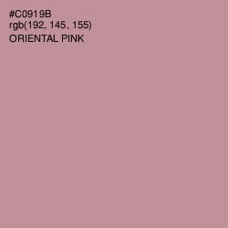 #C0919B - Oriental Pink Color Image