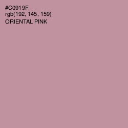 #C0919F - Oriental Pink Color Image