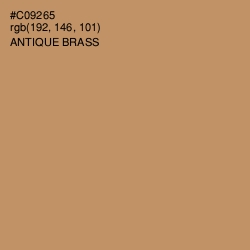 #C09265 - Antique Brass Color Image