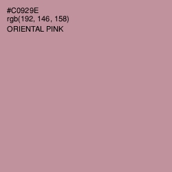 #C0929E - Oriental Pink Color Image