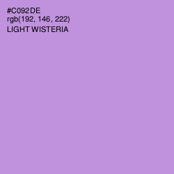 #C092DE - Light Wisteria Color Image