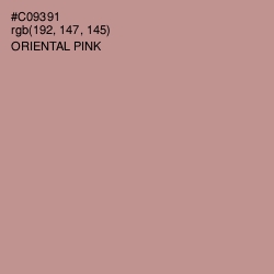 #C09391 - Oriental Pink Color Image