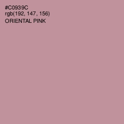 #C0939C - Oriental Pink Color Image