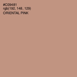 #C09481 - Oriental Pink Color Image