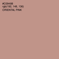 #C09488 - Oriental Pink Color Image