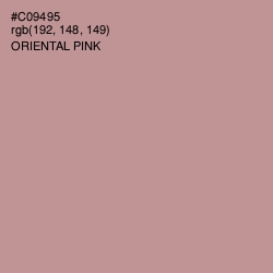 #C09495 - Oriental Pink Color Image