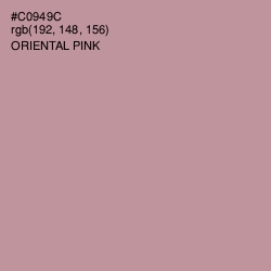 #C0949C - Oriental Pink Color Image