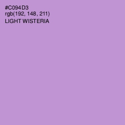 #C094D3 - Light Wisteria Color Image