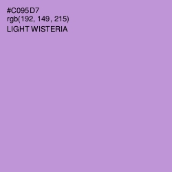 #C095D7 - Light Wisteria Color Image