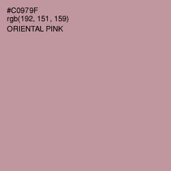 #C0979F - Oriental Pink Color Image