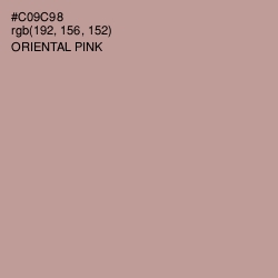 #C09C98 - Oriental Pink Color Image