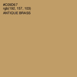 #C09D67 - Antique Brass Color Image