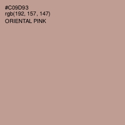 #C09D93 - Oriental Pink Color Image