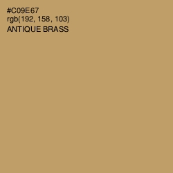 #C09E67 - Antique Brass Color Image