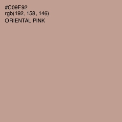 #C09E92 - Oriental Pink Color Image