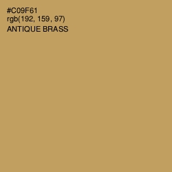#C09F61 - Antique Brass Color Image