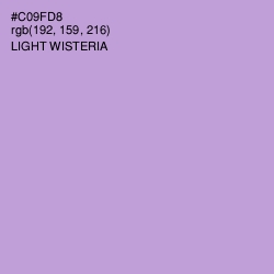 #C09FD8 - Light Wisteria Color Image