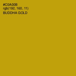 #C0A00B - Buddha Gold Color Image