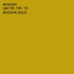 #C0A00C - Buddha Gold Color Image