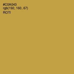 #C0A043 - Roti Color Image