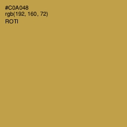 #C0A048 - Roti Color Image