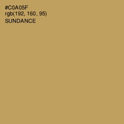 #C0A05F - Sundance Color Image