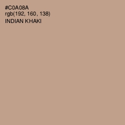 #C0A08A - Indian Khaki Color Image