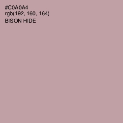 #C0A0A4 - Bison Hide Color Image