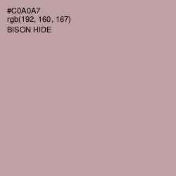 #C0A0A7 - Bison Hide Color Image